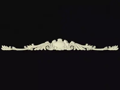 Central decor ornament for furniture 3D model 600