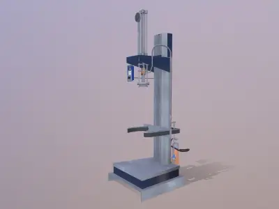 Gas Cylinder Machine Low-poly 3D model