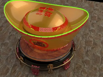 chinese gold  3D model