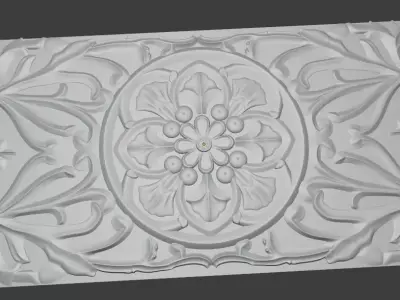 Lattice floral type CNC pattern 3D print model