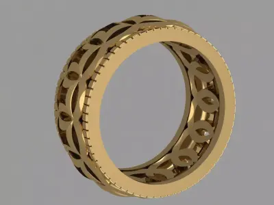 Chinese Gold Ring 3D print model