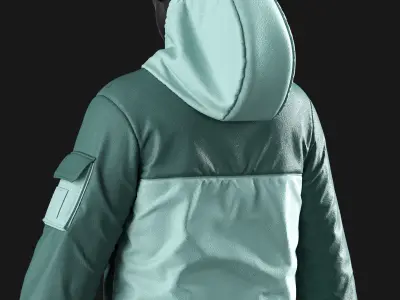 Jackets and Pants Snowboarding  Clo3D  OBJ Vol02 3D model