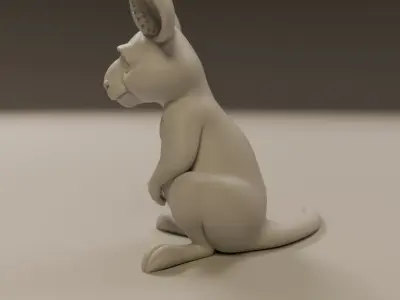 kangaroo 3D print model