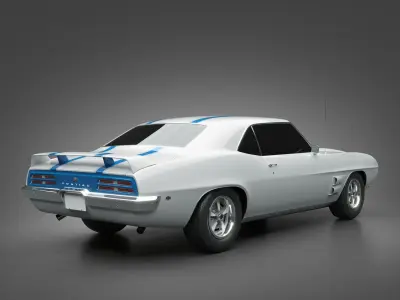 1969 Pontiac Firebird Trans Am 3D model
