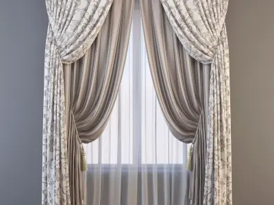 Set 73 Curtains 3D model