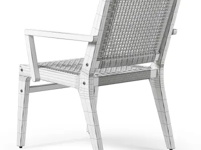 OVE Quinn II Dining 5 pieces Chair 3D model