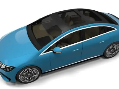 MERCEDES EQE Low-poly 3D model