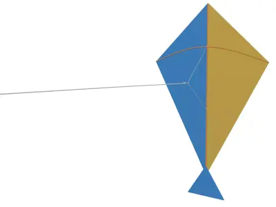 Flying Kite 3D model