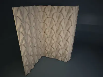 04 VIGELAND WALL PATTERN Low-poly 3D model