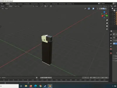 lighteer usb stick Low-poly 3D model