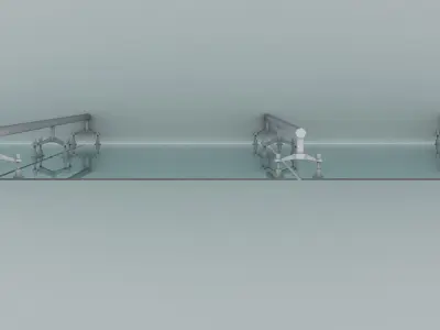 Spider Glass Object Cloner 3D model