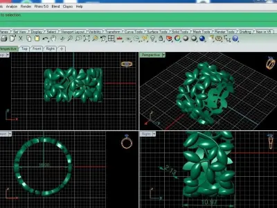 Ring leaf 3D print model