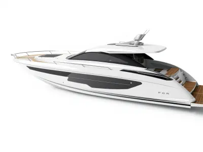 Sleek Carbon-Fiber Yacht model pack Low-poly 3D model