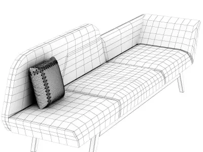 Sofa TAO 3d model Low-poly 3D model