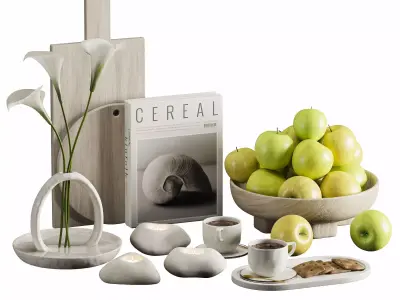 kitchen accessories 01 3D model