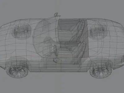 Mazda MX-5 Miata Low-poly 3D model