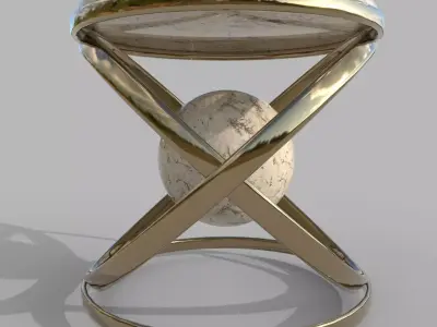 Coffee table Low-poly 3D model