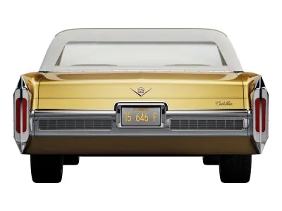 Cadillac coupe de ville convertible 1966 3D model