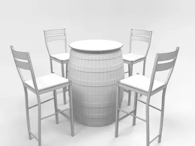 Chair Bar 1 3D model