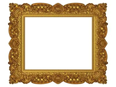 10 carved frames set 3D Model Collection