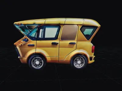 COOL CARS SolarRover no6 Collectable Model these WHEELS are HOT Low-poly 3D model