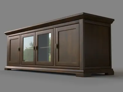 Crowne 72 Media Console 3D model