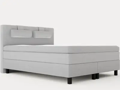 Lucky Continental Bed 160x200 Memory Low-poly 3D model