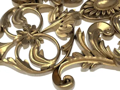  decorative pattern ready for 3D printing 3D model