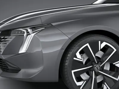 Peugeot 508 SW 2023 3D model