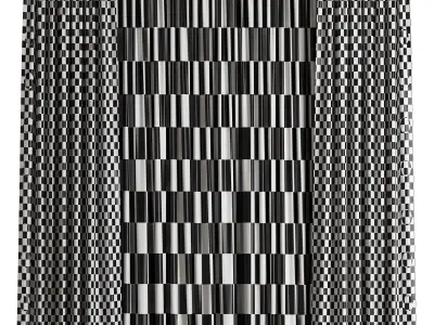 Curtain 3D model 5