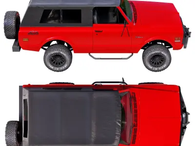 Chevrolet K5 blazer 1969 custom 3D model