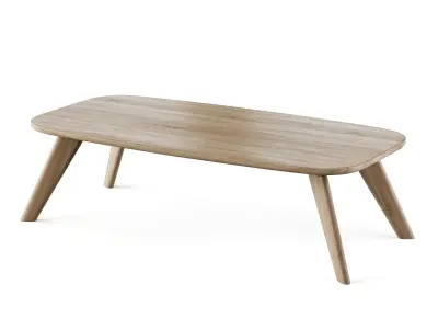 Wooden coffee table 3D model purchase