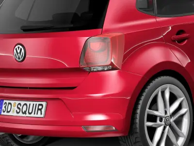 Volkswagen Polo 5-door 2015 3D model