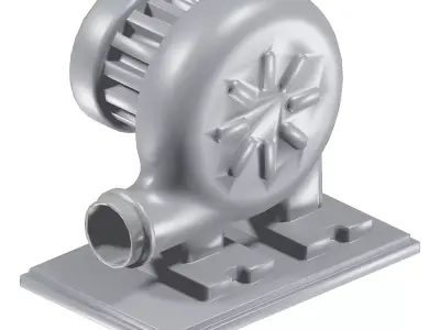Games Industrial Air Blower Toy Low-poly 3D model