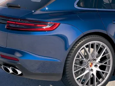 Porsche Panamera 4s Sport Turismo 2018 3D model