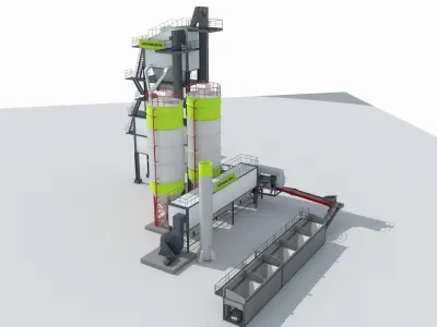 Concrete Batching Plant 3D model