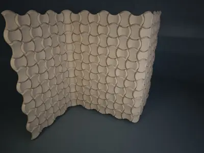 05 3DECOR PATTERN WALL Low-poly 3D model
