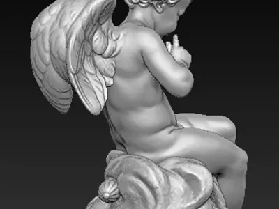 Angel boy 3d model 3D print model