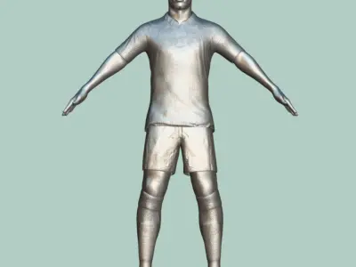 T-Pose Rigged Antony Real Betis 3D model