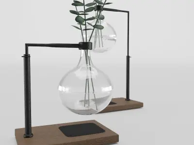 Eucalyptus In Laboratorium Round Jar 3D model