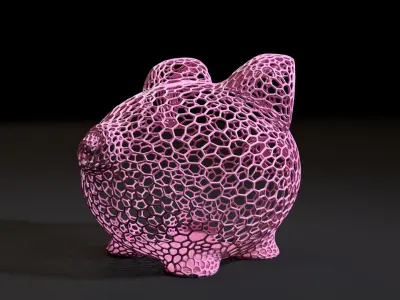 Piggy bank 3D print model