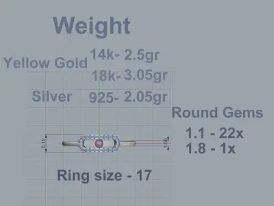 Messika Move Ring 3D print model buy