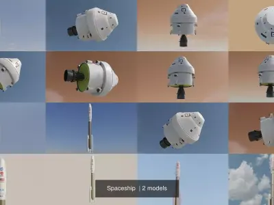 Spaceship  3D Model Collection