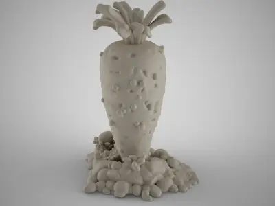 Carrot House for Aquarium 3D print model