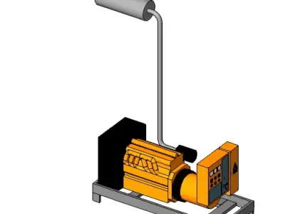 motogenerador olimpian  3D model
