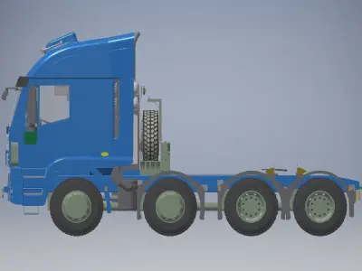 semi trailer assembly 3D model