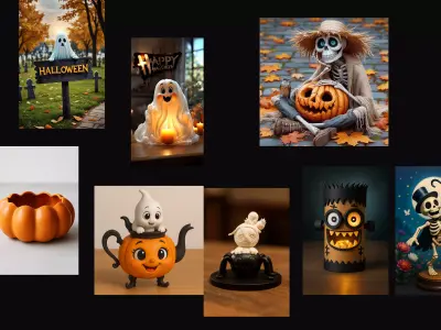 Halloween 3D Printable Collection 12 Models Set
