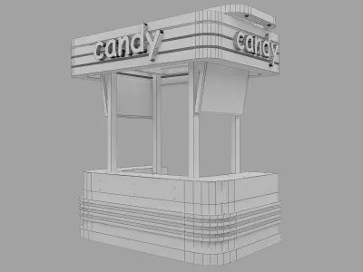 Booth Exhibition Stand a126 3D model