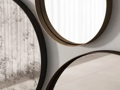 214 De Castelli Riflesso mirror 3 options 3D model