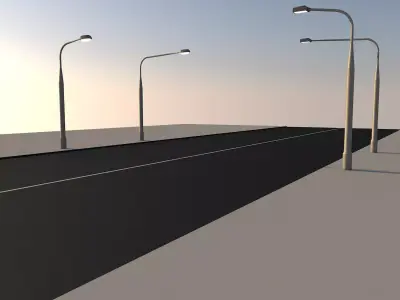 Street Lights 3D model
